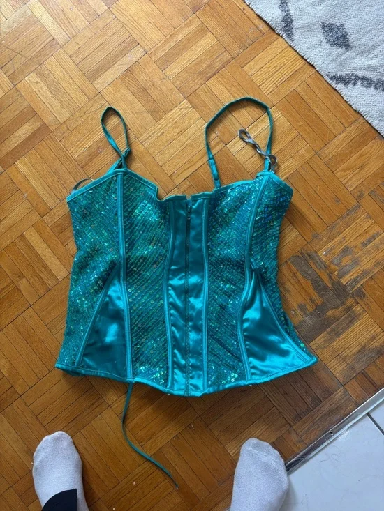 Vintage y2k 90s amazing mermaid like corset bustier * accepting offers - Picture 8 of 9